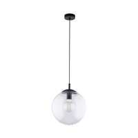 ESME 35 cm pendant light – spherical, transparent, glass shade - Image 3