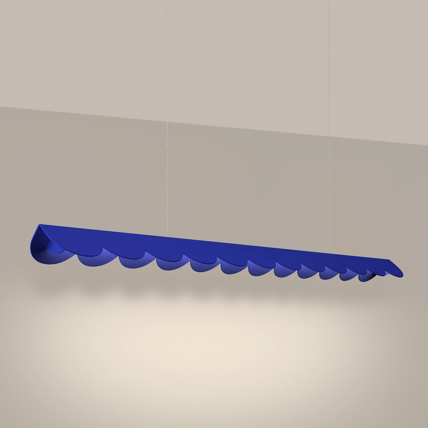 Pendant lamp 131 cm/16W – linear, ultramarine, CRI93