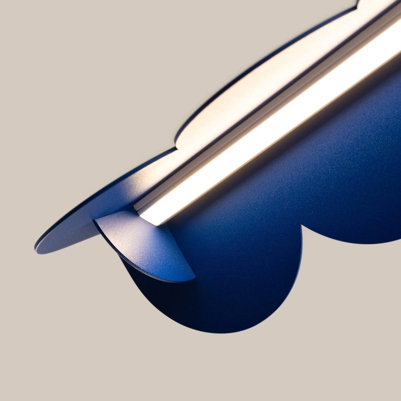 Pendant lamp 131 cm/16W – linear, ultramarine, CRI93
