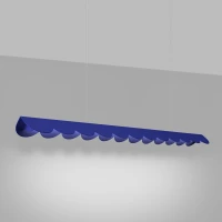 Pendant lamp 131 cm – scalloped linear, ultramarine, CRI98 - Image 4