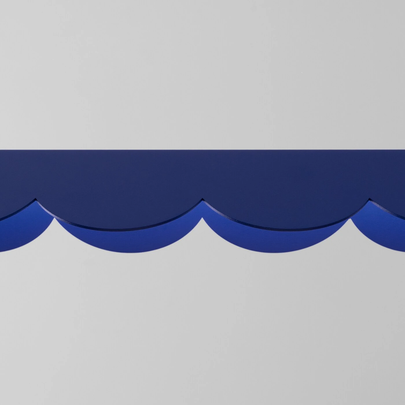 Pendant lamp 131 cm – scalloped linear, ultramarine, CRI98
