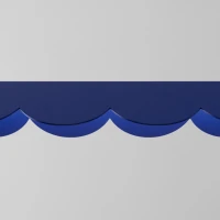 Pendant lamp 131 cm – scalloped linear, ultramarine, CRI98 - Image 6