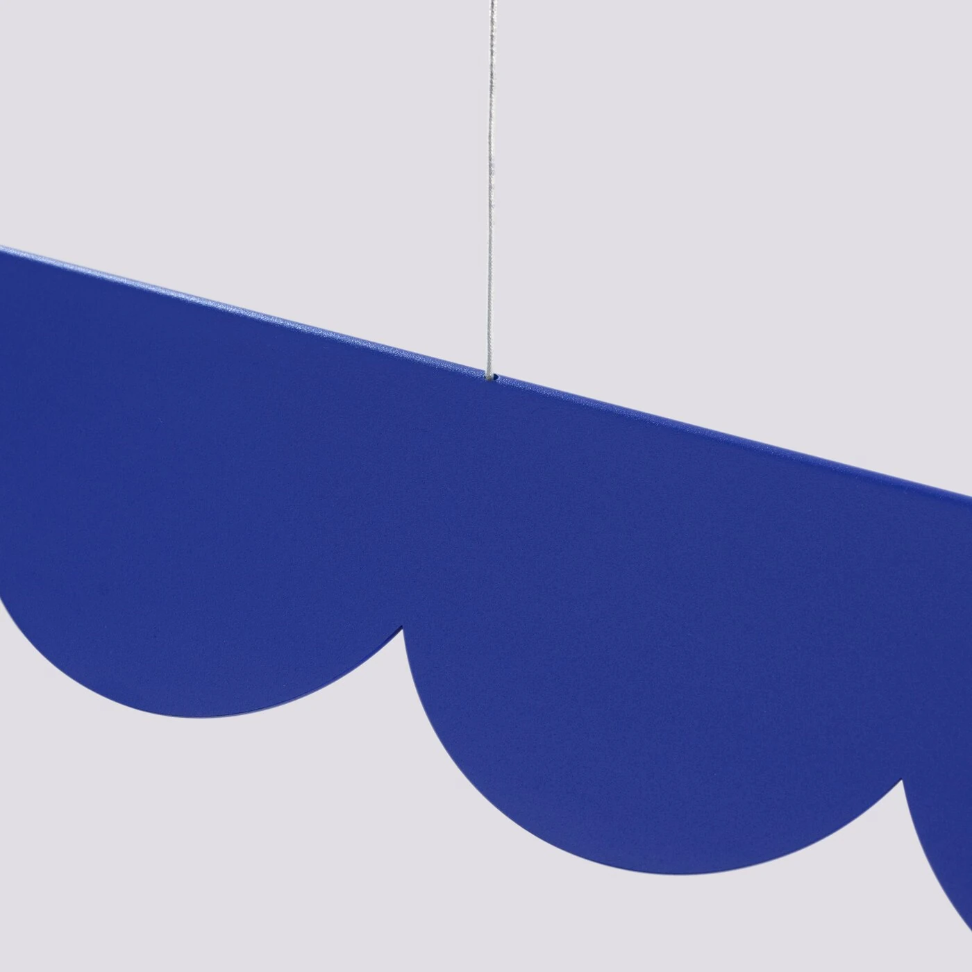 Pendant lamp 131 cm – scalloped linear, ultramarine, CRI98