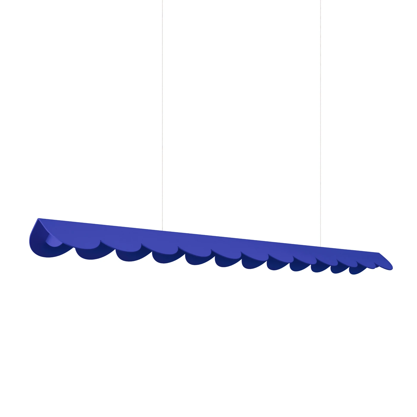 Pendant lamp 131 cm – scalloped linear, ultramarine, CRI98