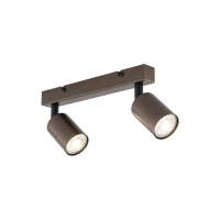 TOP ceiling light 2xGU10 – linear, brown, adjustable - Image 4