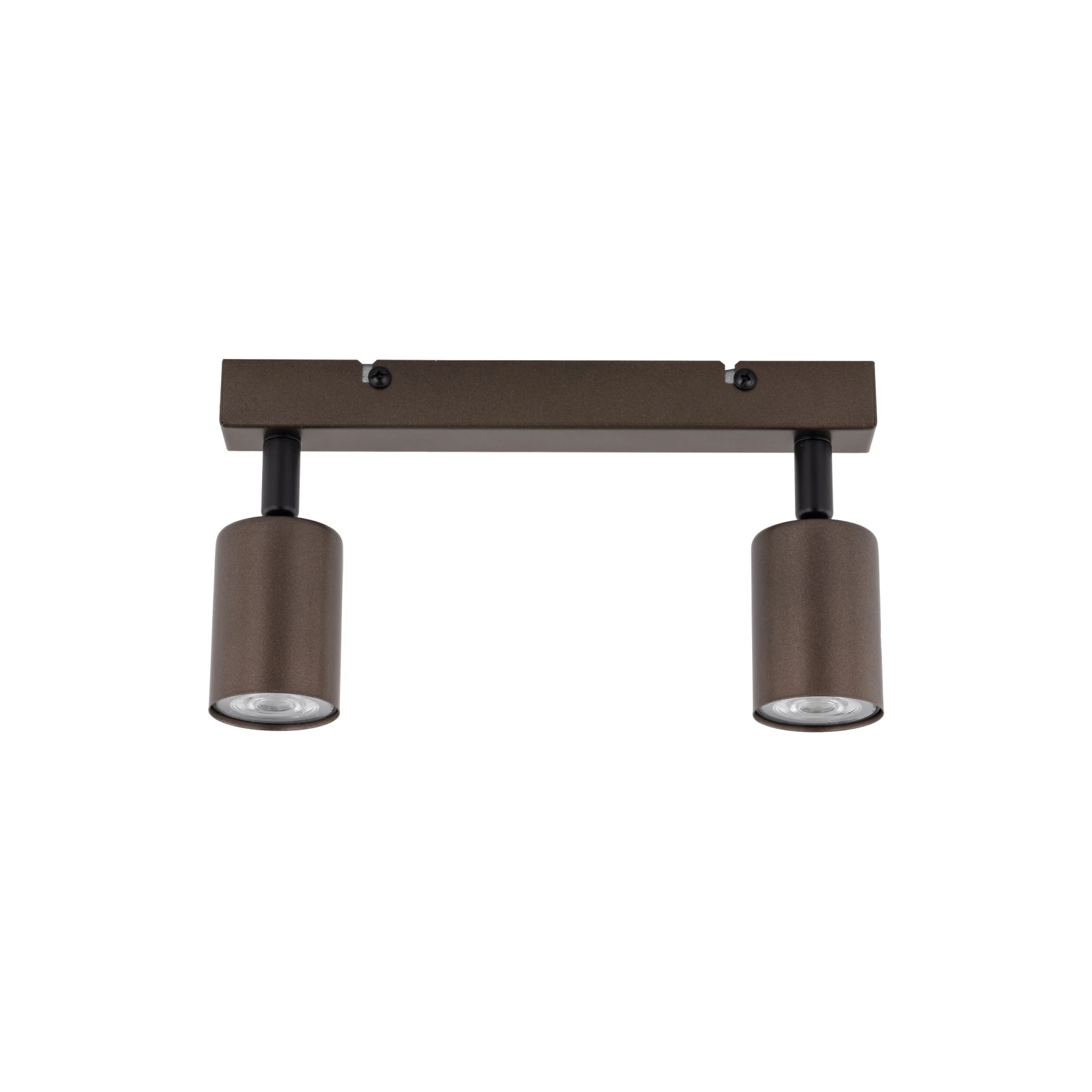 TOP ceiling light 2xGU10 – linear, brown, adjustable