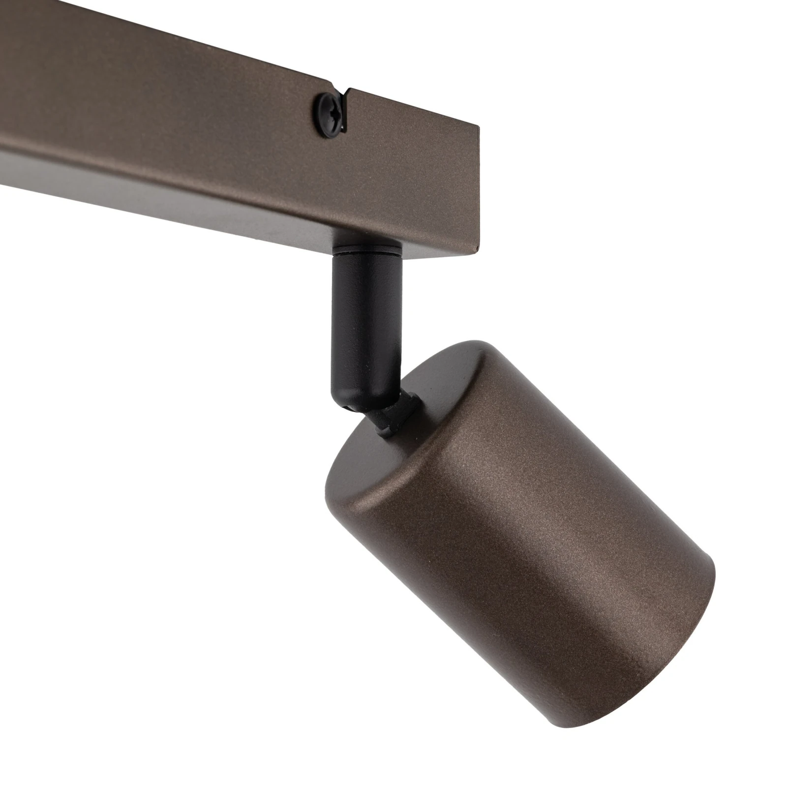 TOP ceiling light 2xGU10 – linear, brown, adjustable