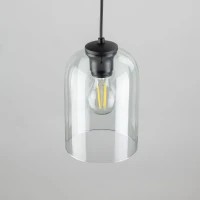Molly 15 W pendant light – green glass shade, single E27 - Image 4