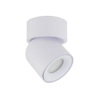 Adjustable GU10 spotlight 10 W – round, white, IP65 - Image 1