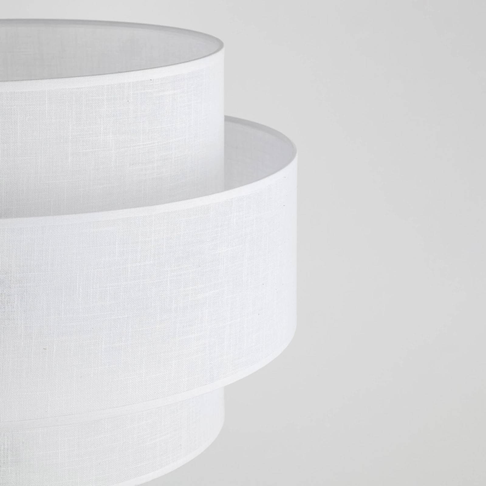 CALISTO WHITE floor lamp – white and black, double cylinder shade