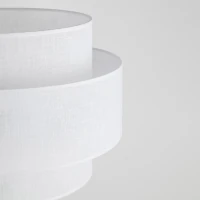 CALISTO WHITE floor lamp – white and black, double cylinder shade - Image 6