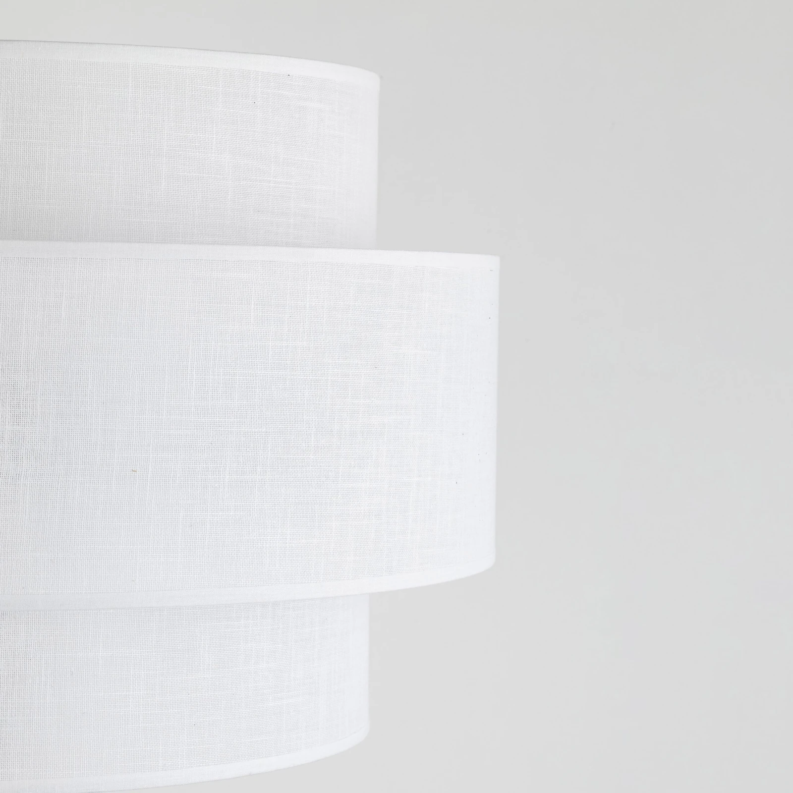 CALISTO WHITE floor lamp – white and black, double cylinder shade