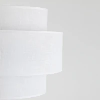 CALISTO WHITE floor lamp – white and black, double cylinder shade - Image 9