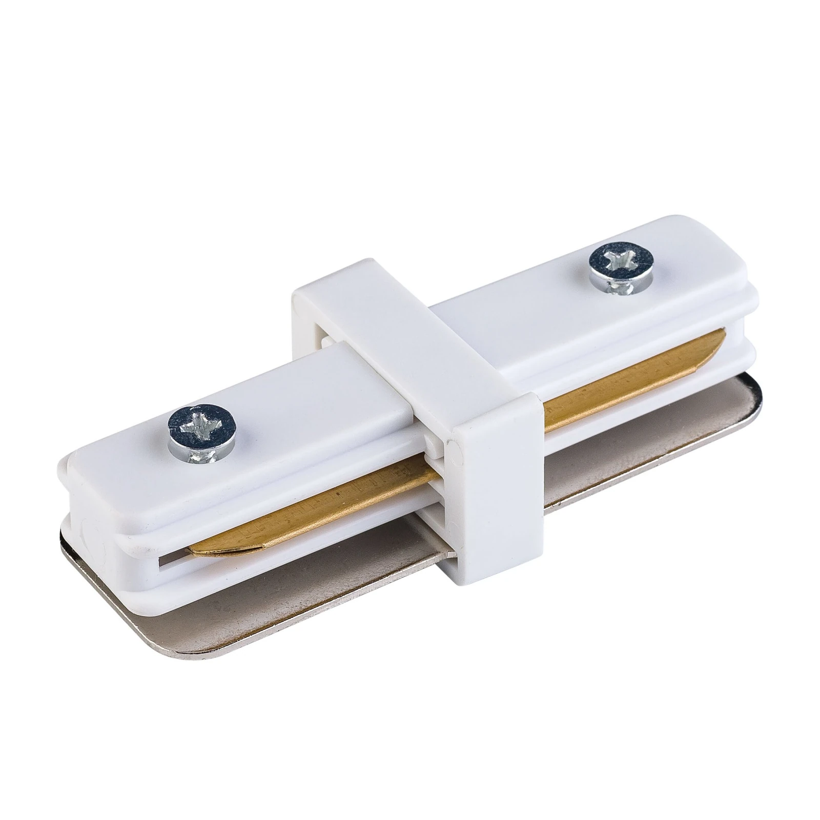 TRACER straight track connector, white, single-circuit system