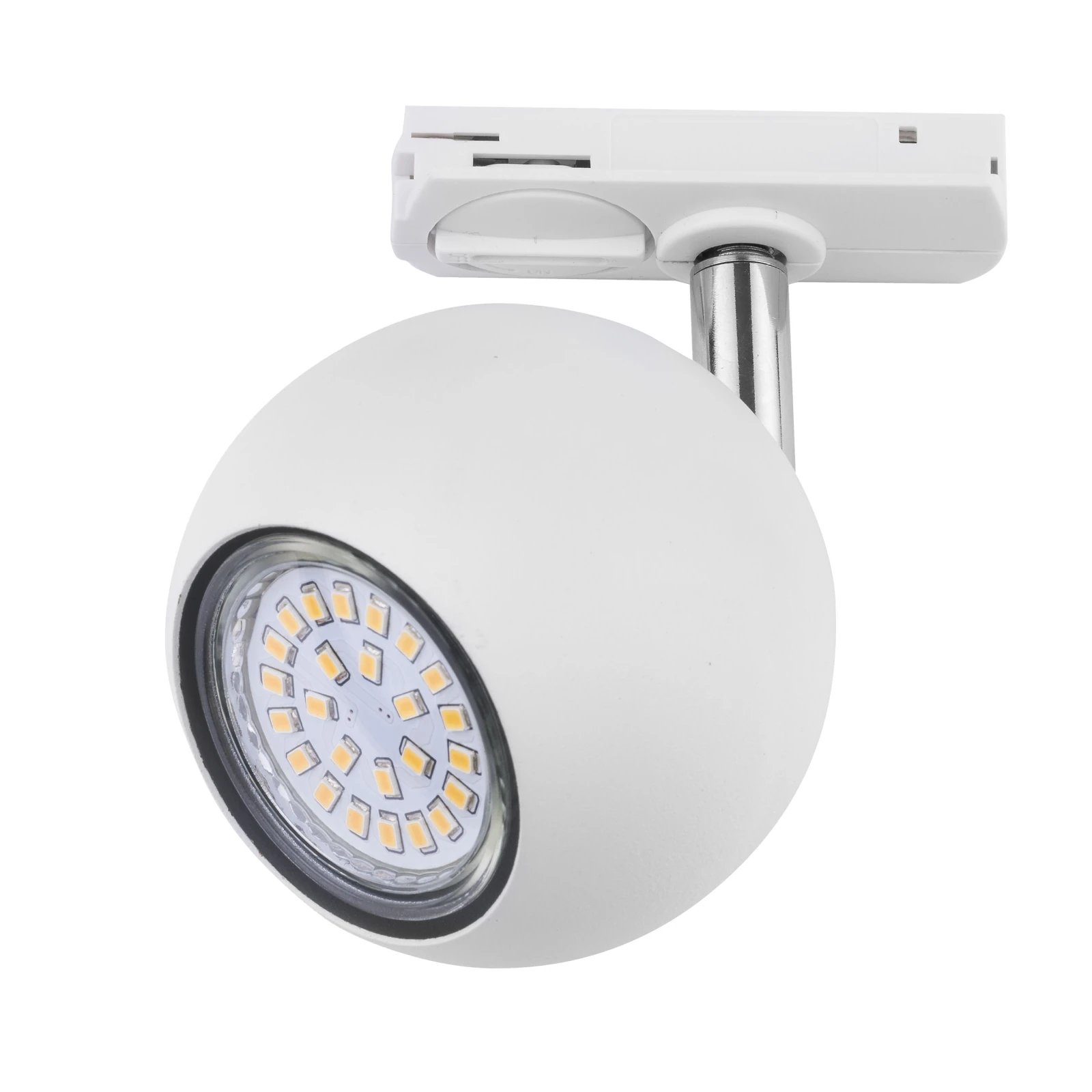 Track spotlight 10 W – directional, white, movable