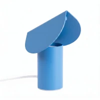 Table lamp 15 cm – curved shade, azure, warm LED - Image 2