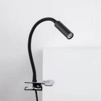 Wall light 3 W – clip-on, black, adjustable direction - Image 3