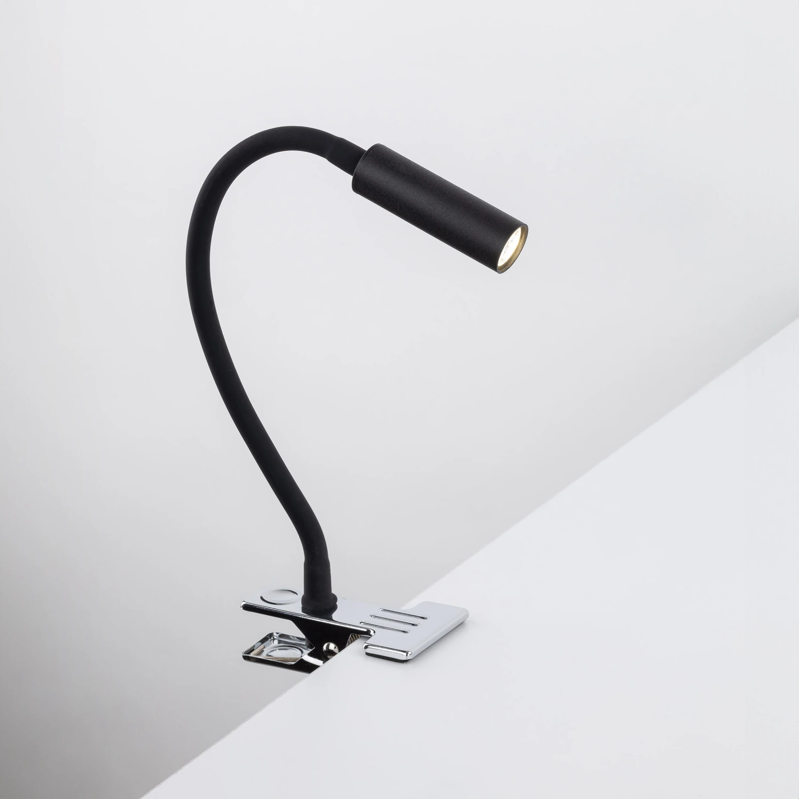 Wall light 3 W – clip-on, black, adjustable direction