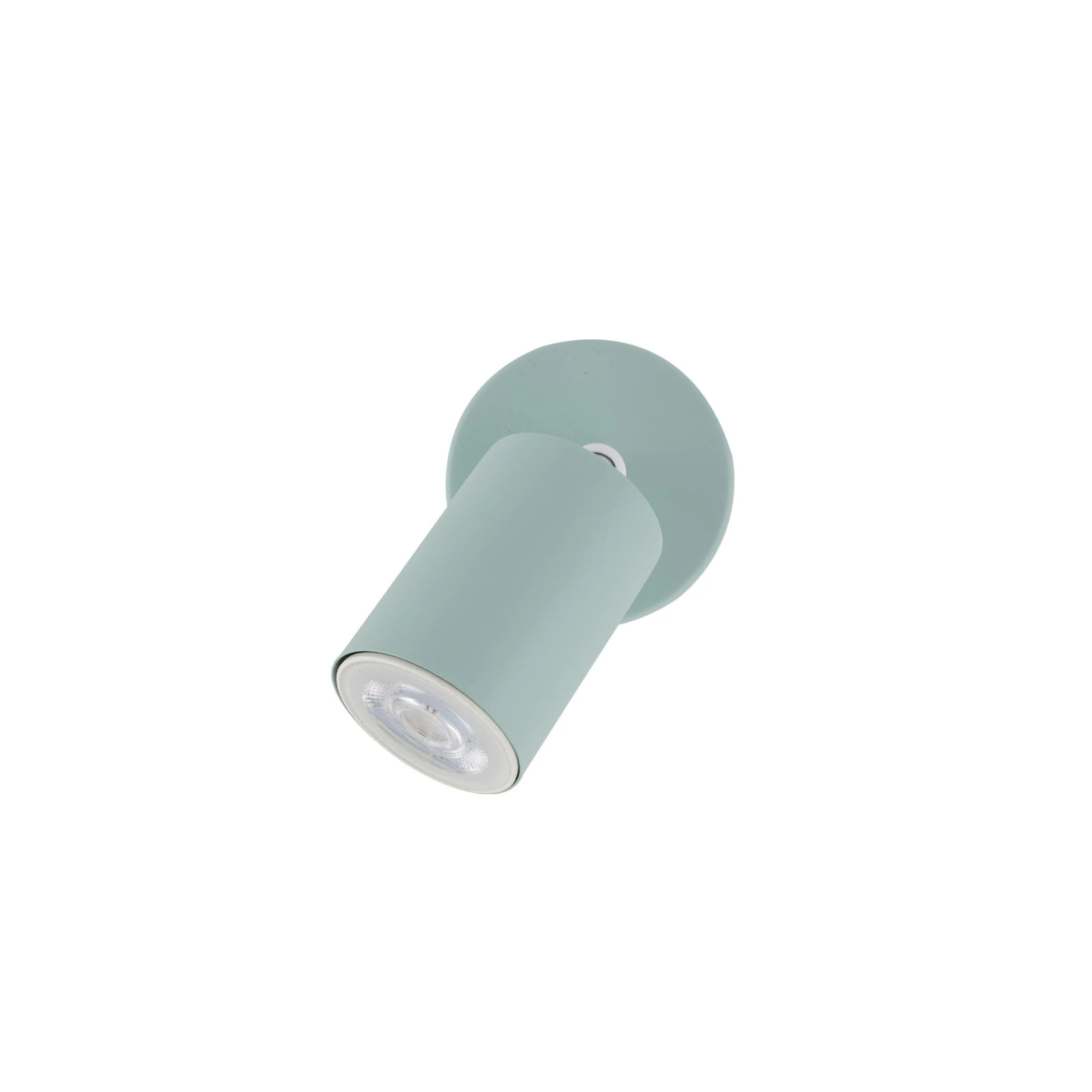 Wall light 1x10 W – round, mint, adjustable beam