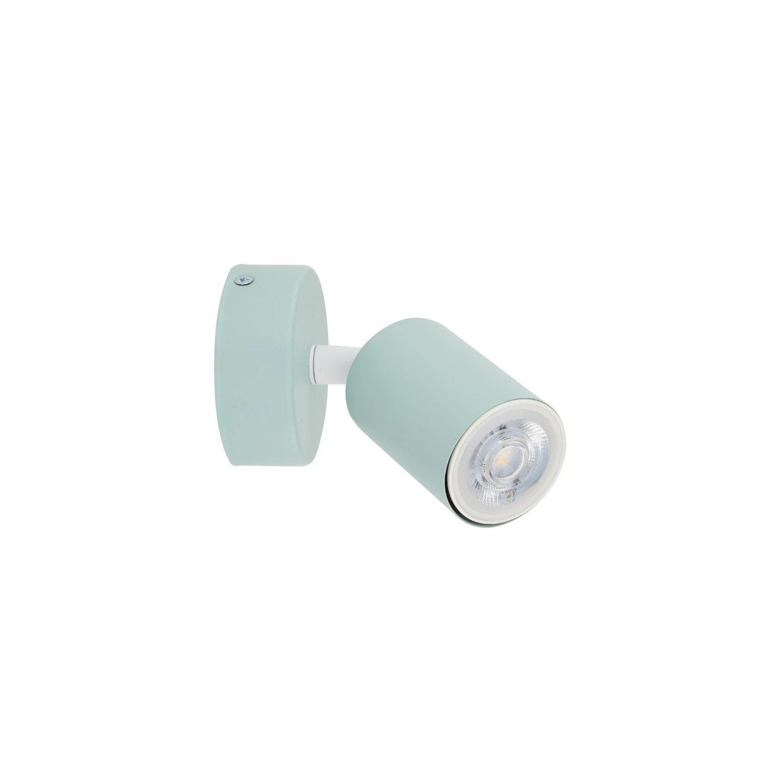 Wall light 1x10 W – round, mint, adjustable beam