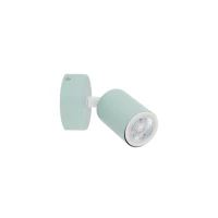 Wall light 1x10 W – round, mint, adjustable beam - Image 1