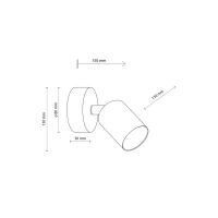 Wall light 10 W – beige adjustable LIVIA spotlight - Image 6