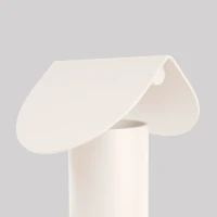 Table lamp 6.3W – cylindrical, beige, tilted shade - Image 4