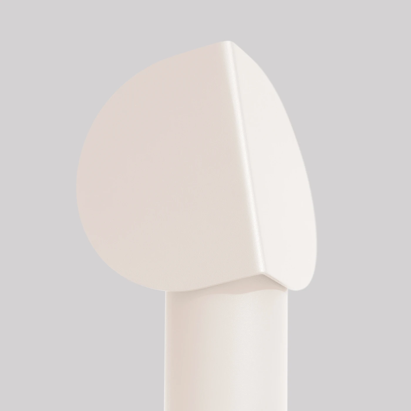 Table lamp 6.3W – cylindrical, beige, tilted shade