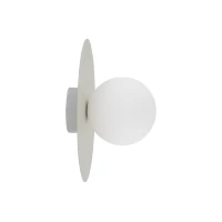PIXI 8 W wall light – round, beige, opal glass shade - Image 2