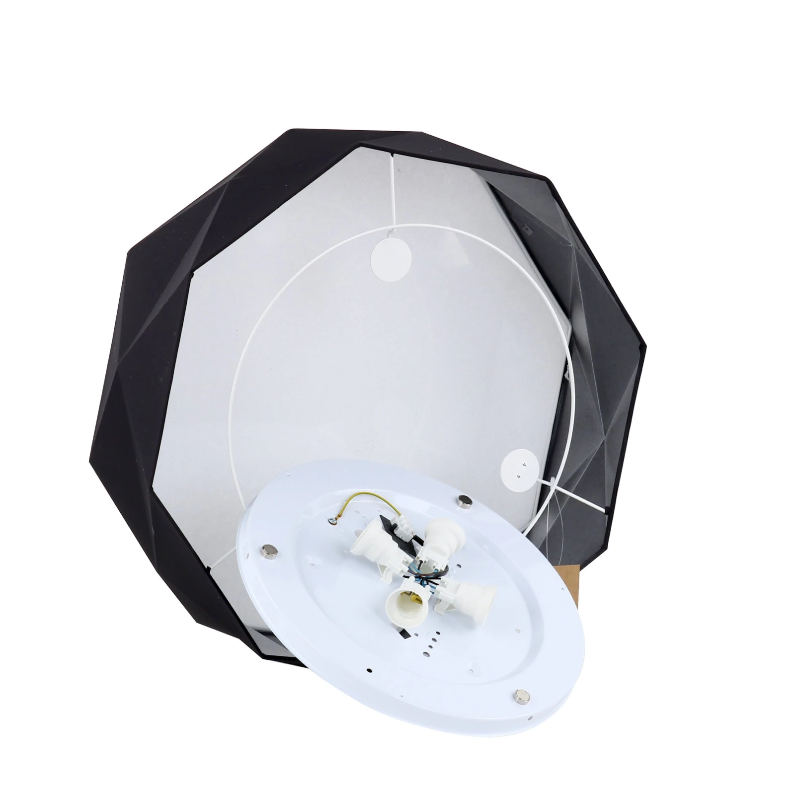 KANTOOR ceiling light 4xE27 – black, geometric shades