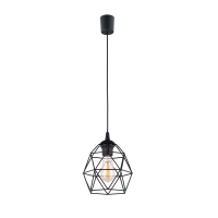 Juodas GALAXY vielinis pakabinamas šviestuvas E27, 15 W