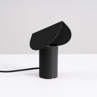 LED table lamp 6.3W – round form, black, warm light - Image 3