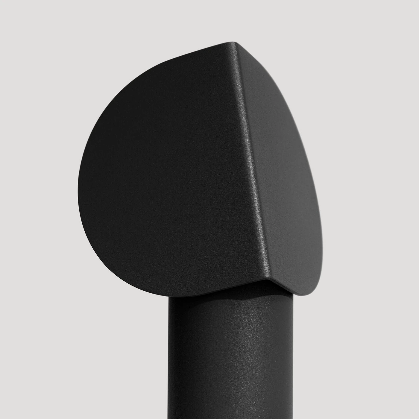 LED table lamp 6.3W – round form, black, warm light