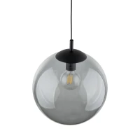 ESME 35 cm pendant light – graphite glass globe, E27 - Image 3