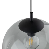 ESME 35 cm pendant light – graphite glass globe, E27 - Image 4