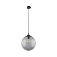 ESME 35 cm pendant light – graphite glass globe, E27 - Image 2