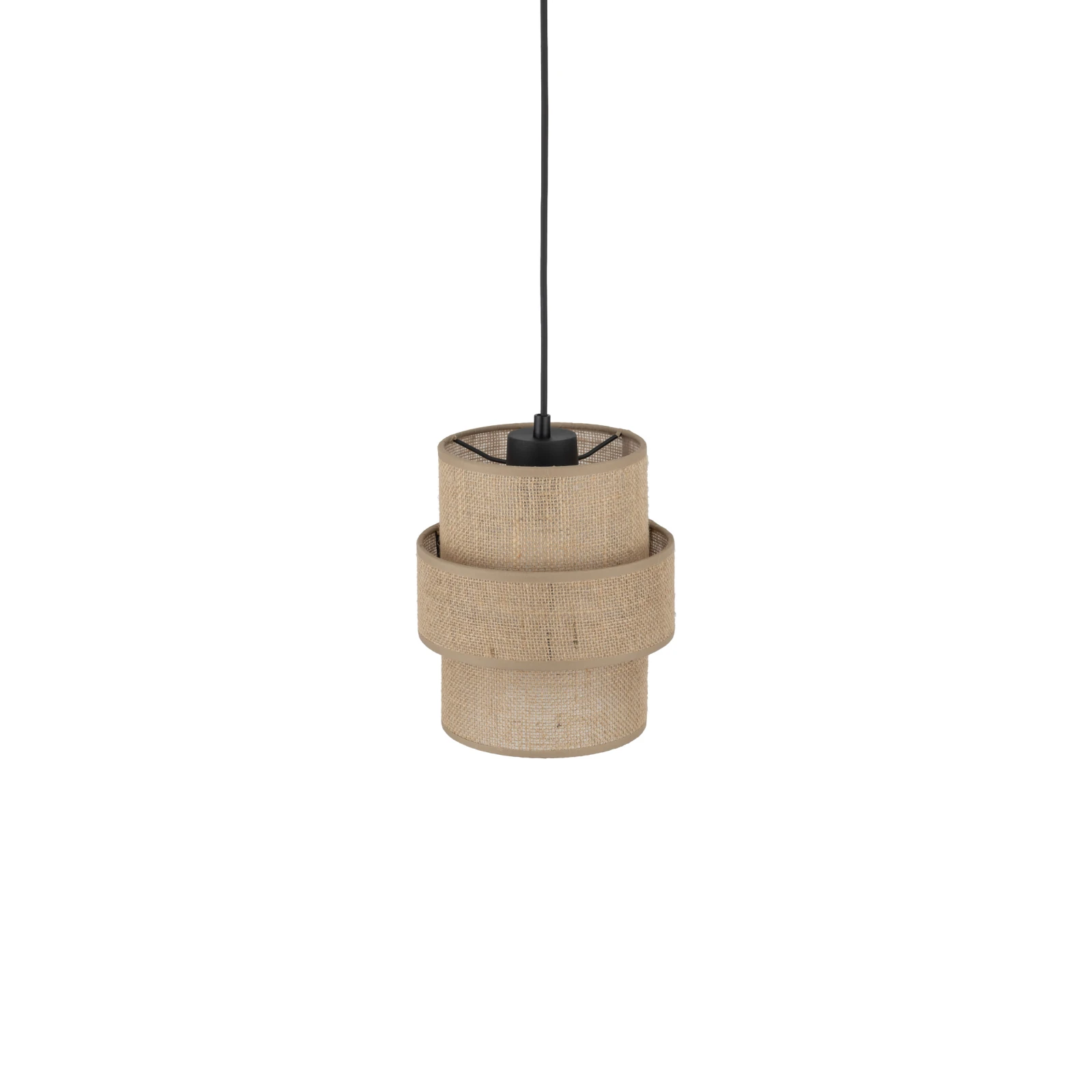 Pakabinamas šviestuvas 1xE27, 20 cm, smėlio spalvos gaubtas