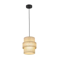 Pakabinamas šviestuvas 1xE27, 20 cm, smėlio spalvos gaubtas - Nuotrauka 7