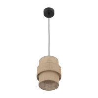 Pakabinamas šviestuvas 1xE27, 20 cm, smėlio spalvos gaubtas - Nuotrauka 8