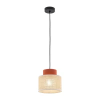 Pendant light 15 W – round, brown, jute shade - Image 5