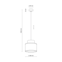 Pendant light 15 W – round, brown, jute shade - Image 7