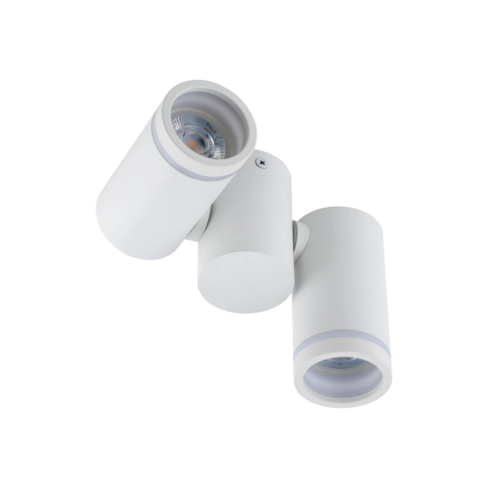Ceiling light 10 W – white, double, adjustable GU10