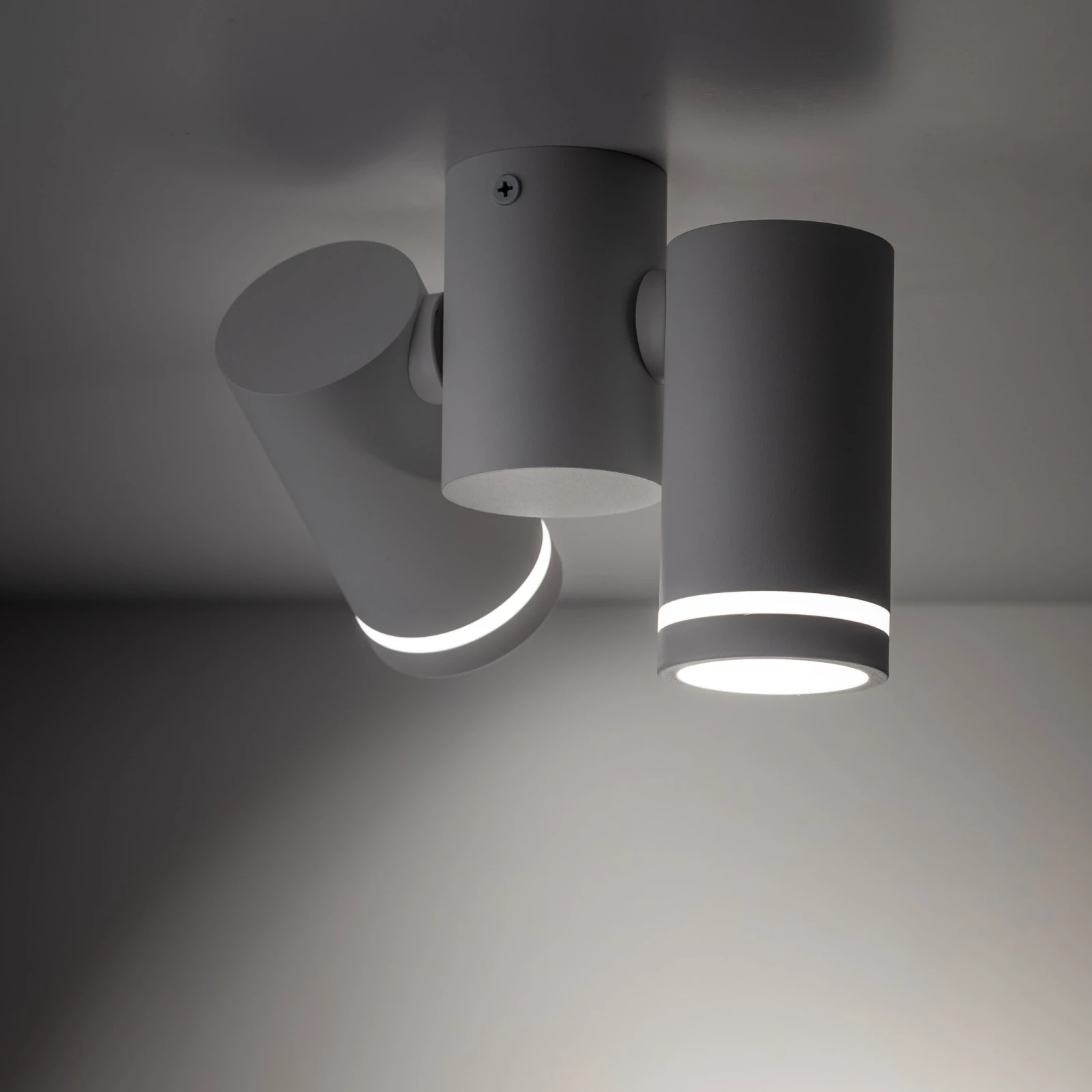 Ceiling light 10 W – white, double, adjustable GU10