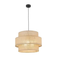 Pakabinamas šviestuvas 3xE27, 50 cm, smėlio spalvos gaubtai - Nuotrauka 6