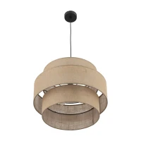 Pakabinamas šviestuvas 3xE27, 50 cm, smėlio spalvos gaubtai - Nuotrauka 7