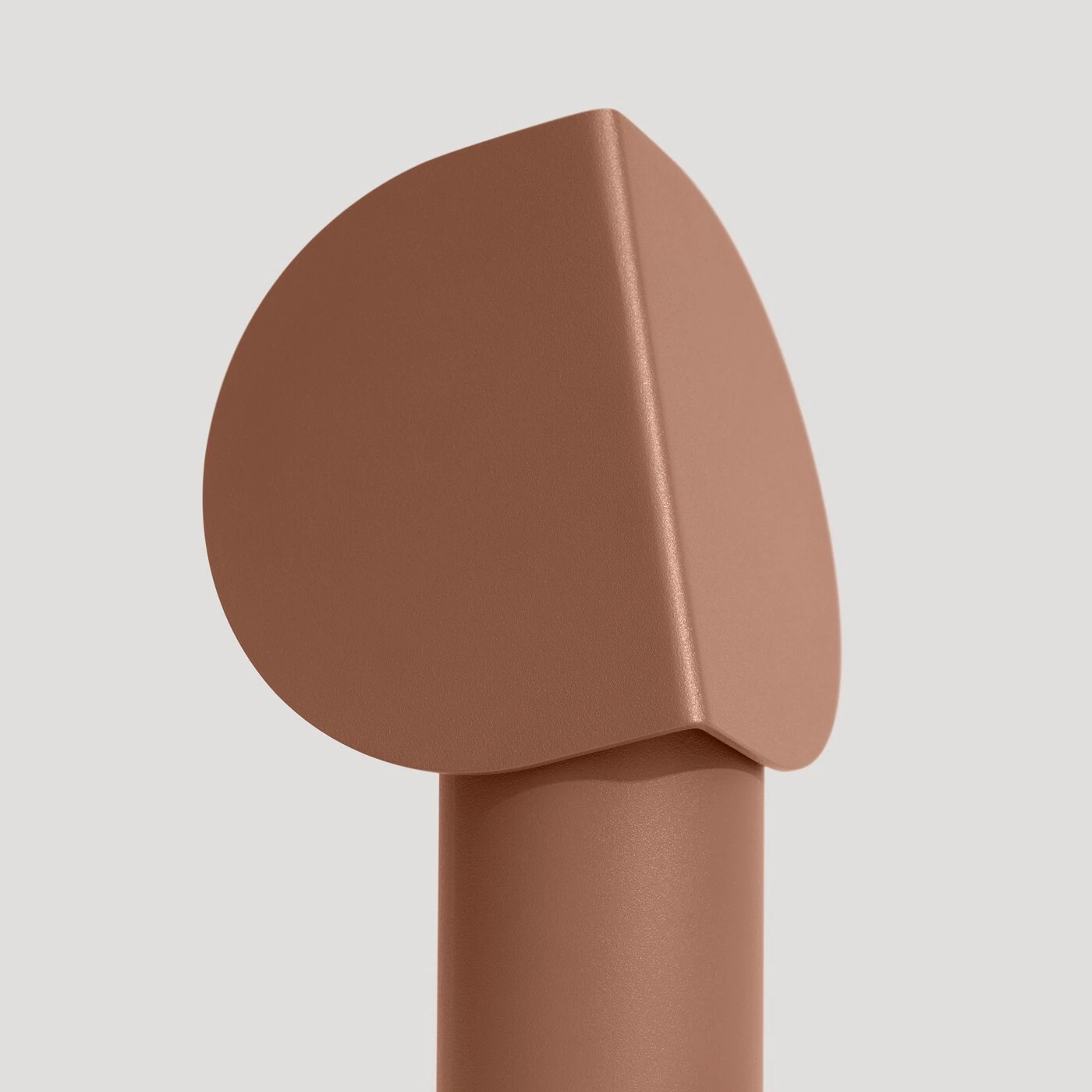 Table lamp 6.3W – cylindrical shade, mocha, warm LED light