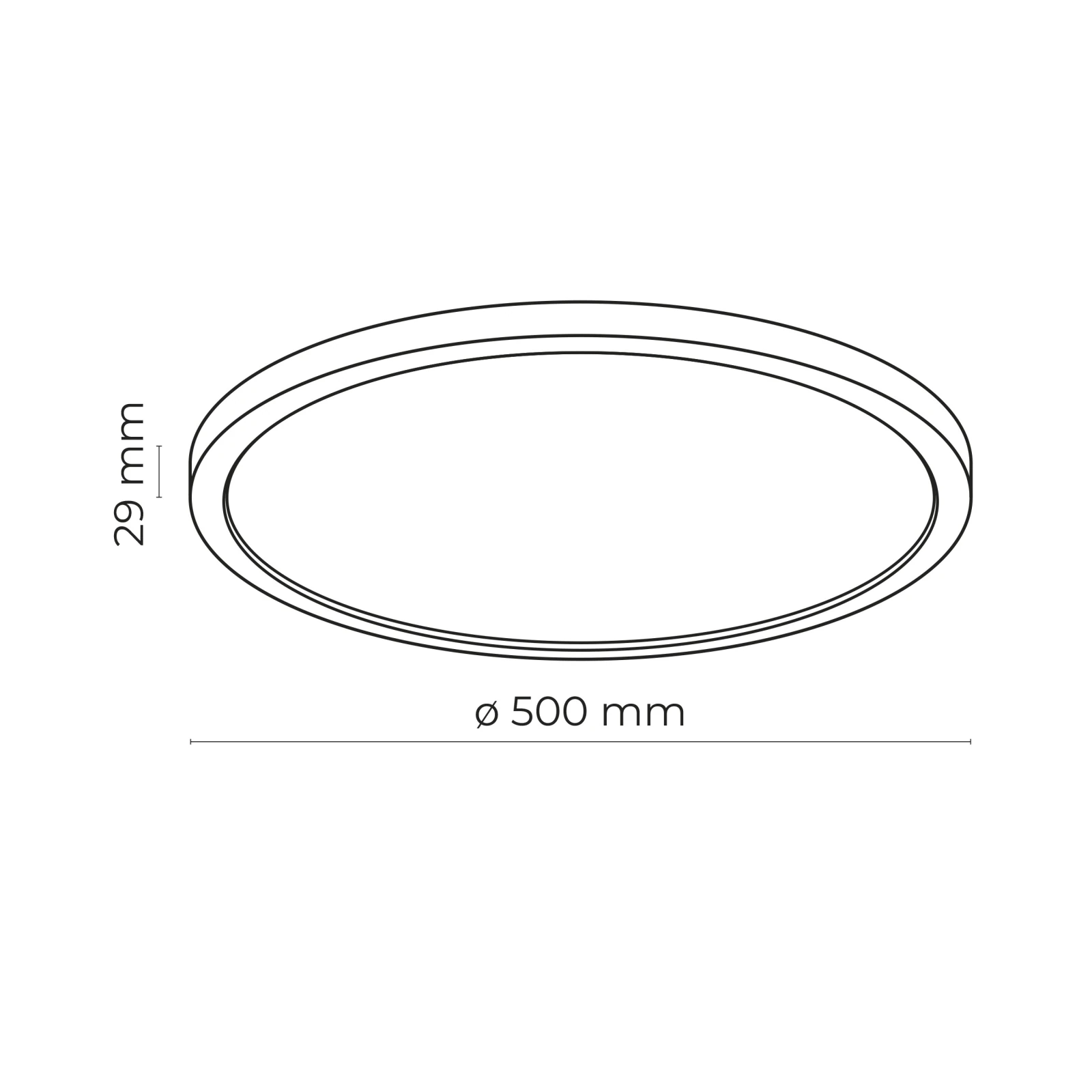 AQUA 50 cm LED lubinis šviestuvas, baltas, CCT