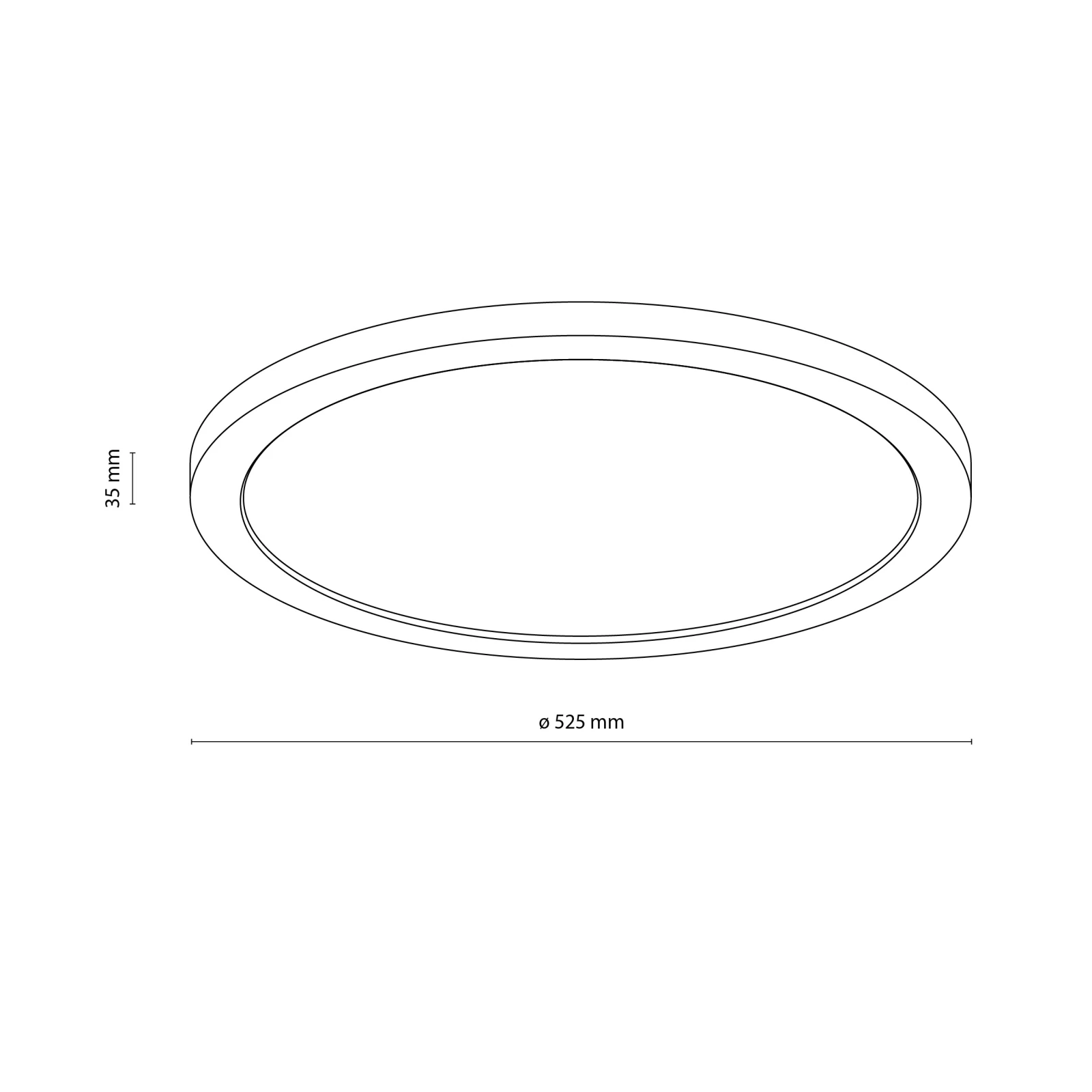 AQUA WOOD LED lubinis šviestuvas 50 cm, 45 W, IP54