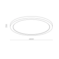 AQUA WOOD LED lubinis šviestuvas 50 cm, 45 W, IP54 - Nuotrauka 6