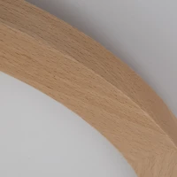 Ceiling LED light 40 cm / 36W – round, beech tone, IP54 - Image 5